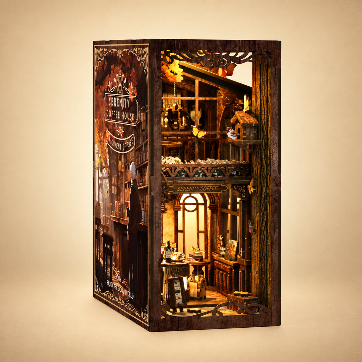 Béke Szigete Kávéház - DIY Book Nook
