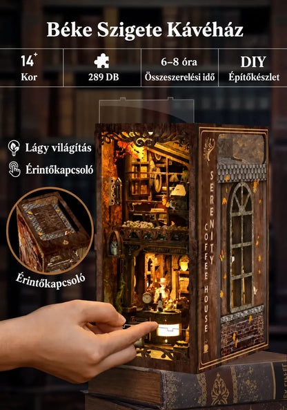 Béke Szigete Kávéház - DIY Book Nook
